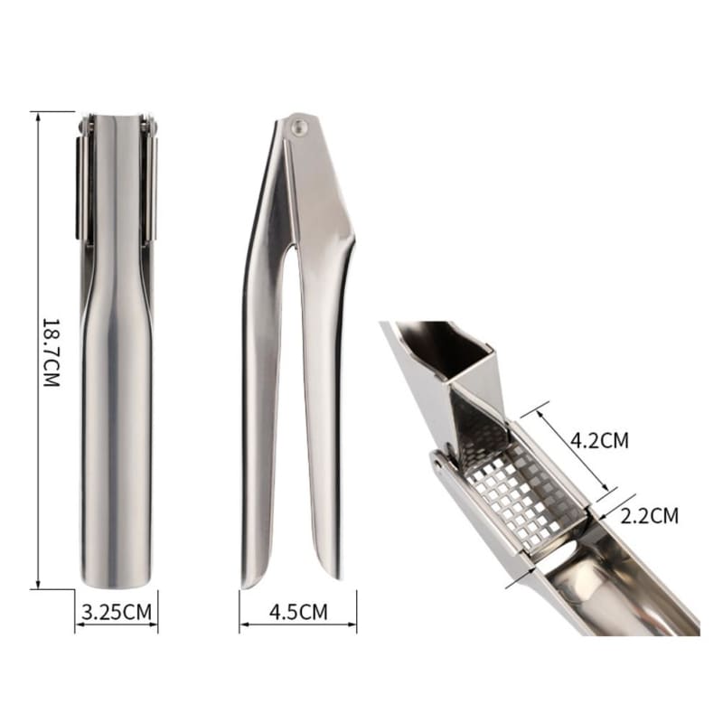 304 Stainless Steel Garlic Press - deGraaf Garlic