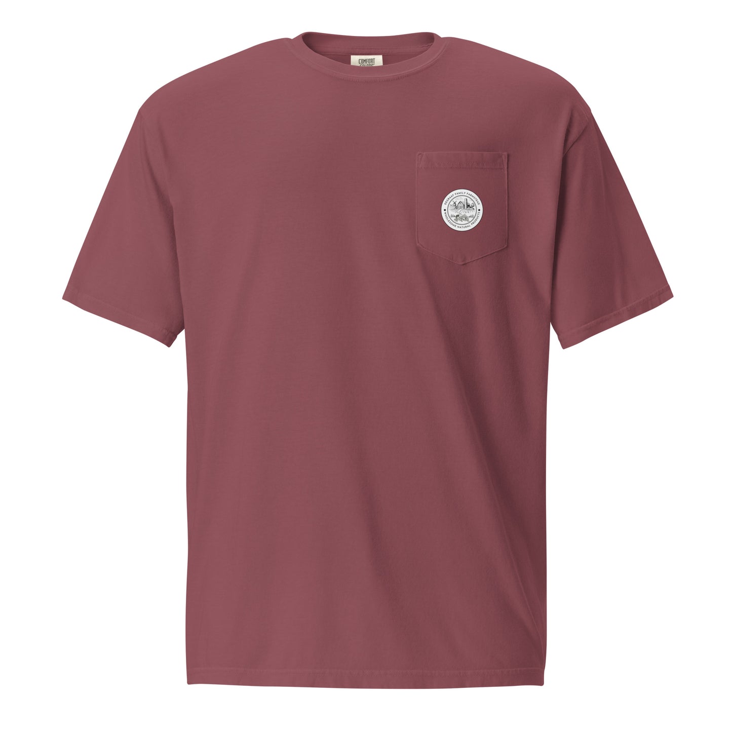 Unisex garment-dyed pocket t-shirt